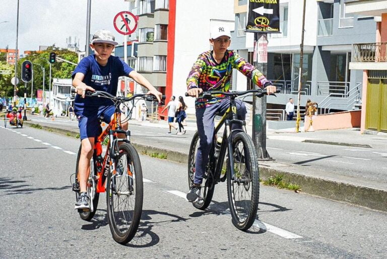 Ciclovía dominical en Manizales