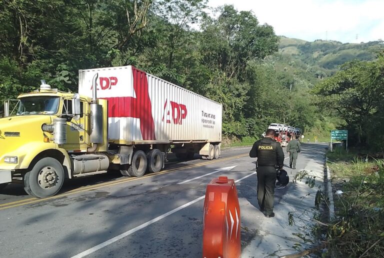 Levantado el bloqueo en la vía Manizales Medellín