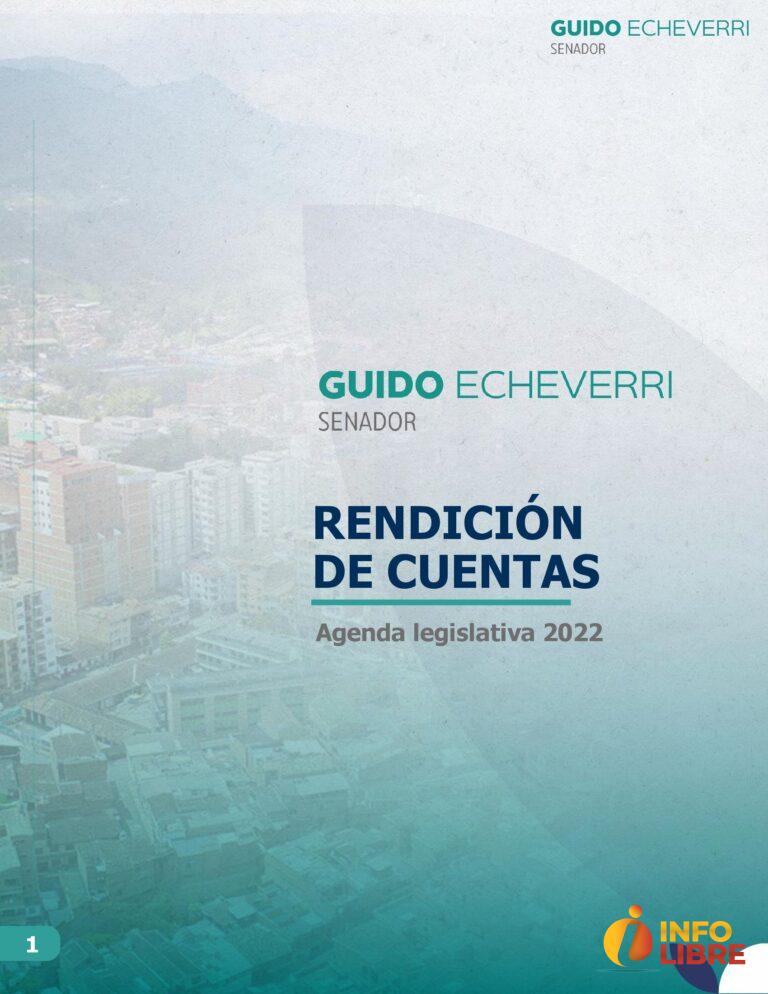 Senador Guido Echeverri presenta balance de gestión del año 2022