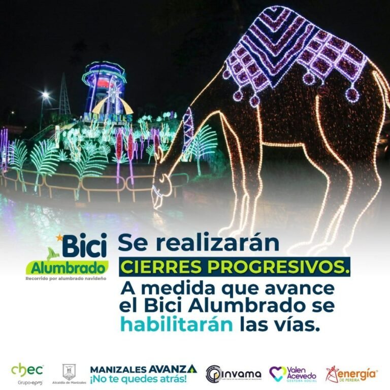 Súmate al Bici Alumbrado en Manizales