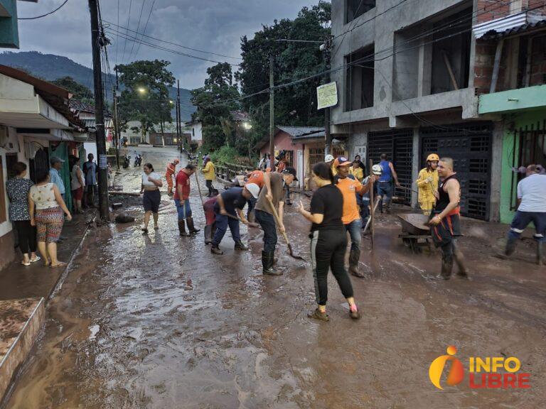 16 familias afectadas por desbordamiento de quebrada en Supía Caldas