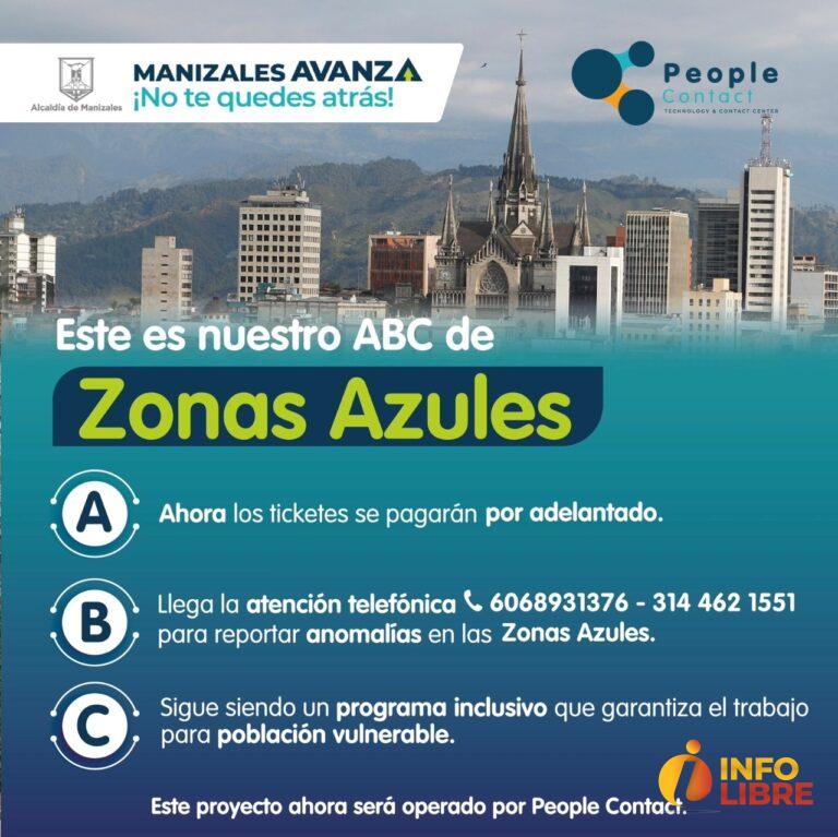 Desde este lunes 2 de enero, vuelven las Zonas Azules en Manizales