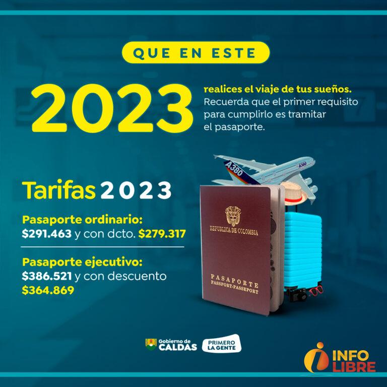 Conozca las nuevas tarifas para los pasaportes