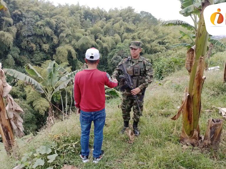 Cabecilla del ELN y sus hombres se entregaron en Risaralda