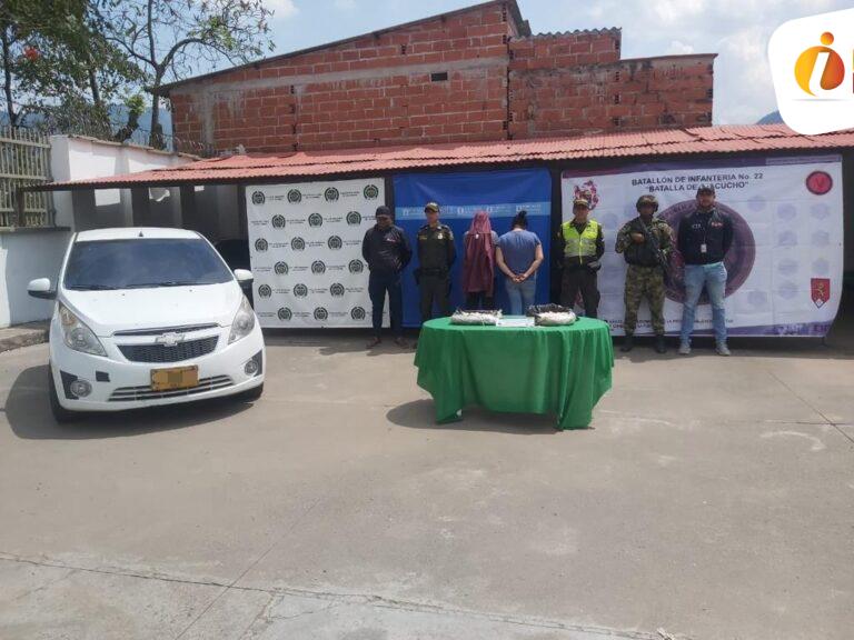 Capturados por transportar base de coca en el departamento de Caldas