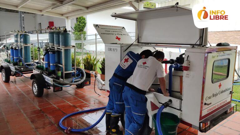 Cruz Roja alista planta de agua para atender contingencia del Nevado del Ruiz