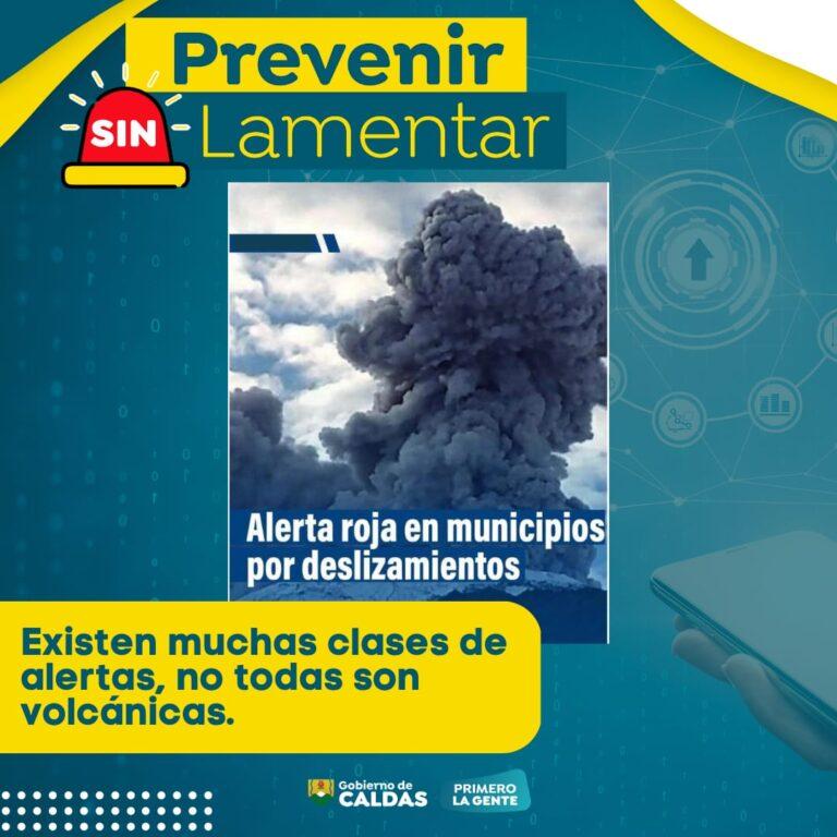 Atentos: Las alertas del IDEAM son diferentes a las del Volcán, no se confunda