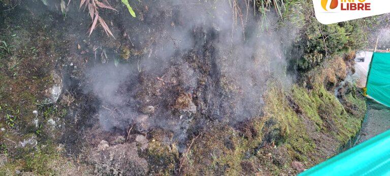 Servicio Geológico Colombiano descarta que los gases que salen de una de las laderas del volcán Cerro Bravo sean volcánicos