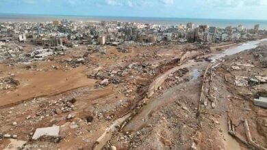 Inundaciones en Libia