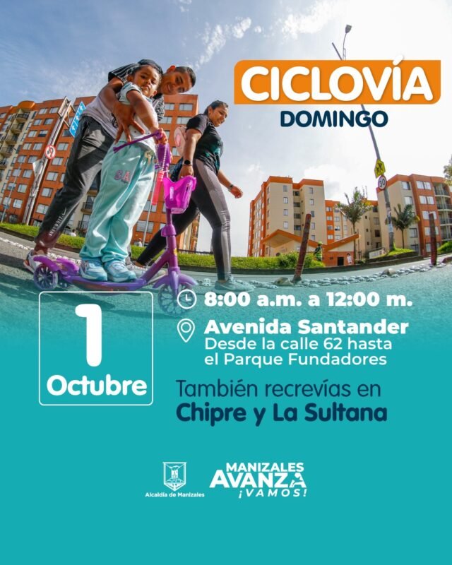 Ciclovía en Manizales